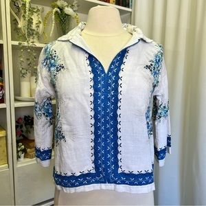 Reworked Vintage Linens Reunion Ojai Blouse